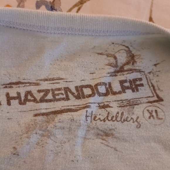 Rare Vintage Hazendolrf Heidelberg Light Blue T-Shirt Ultra-Light Size X-Large - Picture 5 of 9